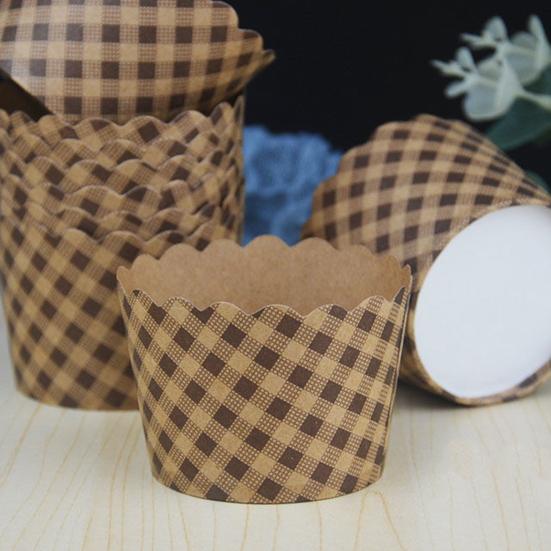 Creative Convenient Strong Construction Wood Pulp Paper Easy Release Utility Cupcake Liner Kitchen Supplies Cupcake Cup