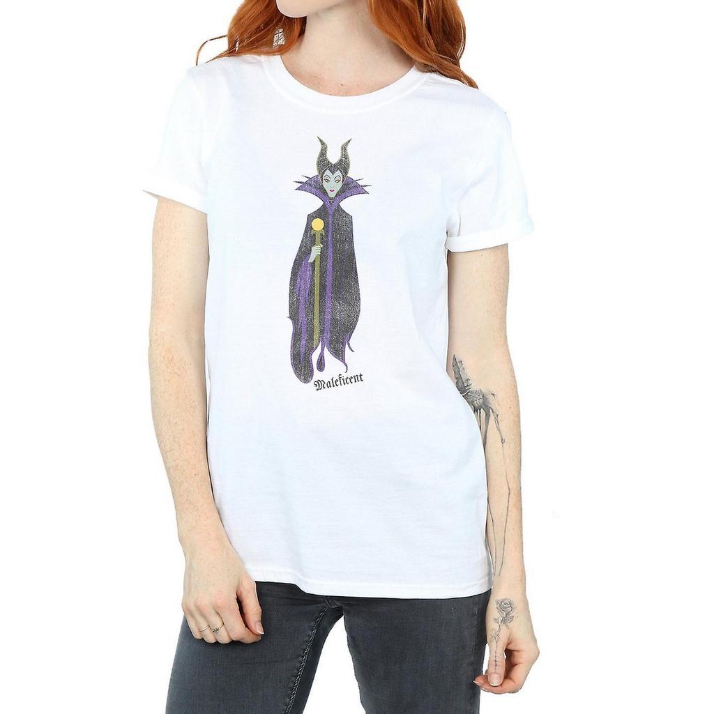 Sleeping Beauty Womens/Ladies Classic Maleficent Cotton Boyfriend T-Shirt