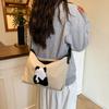 Корейская версия нишевый дизайн милая сумка-тоут женская 2025 новая большая вместимость сумка под мышкой персонализированная наплечная сумка-мессенджер