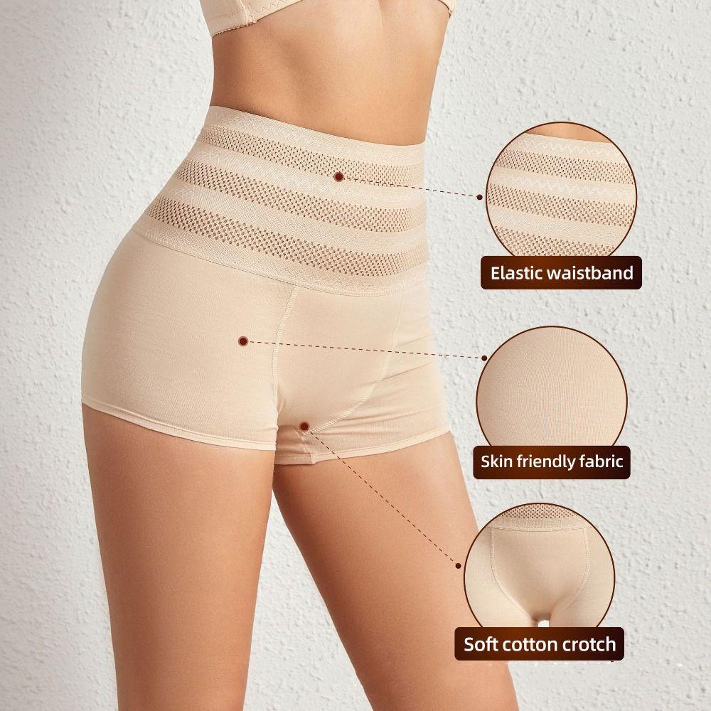 Сетчатое послеродовое боди-моделирующее белье с высокой талией, бесшовное нижнее белье, удобные трусы-подтяжки для женщин