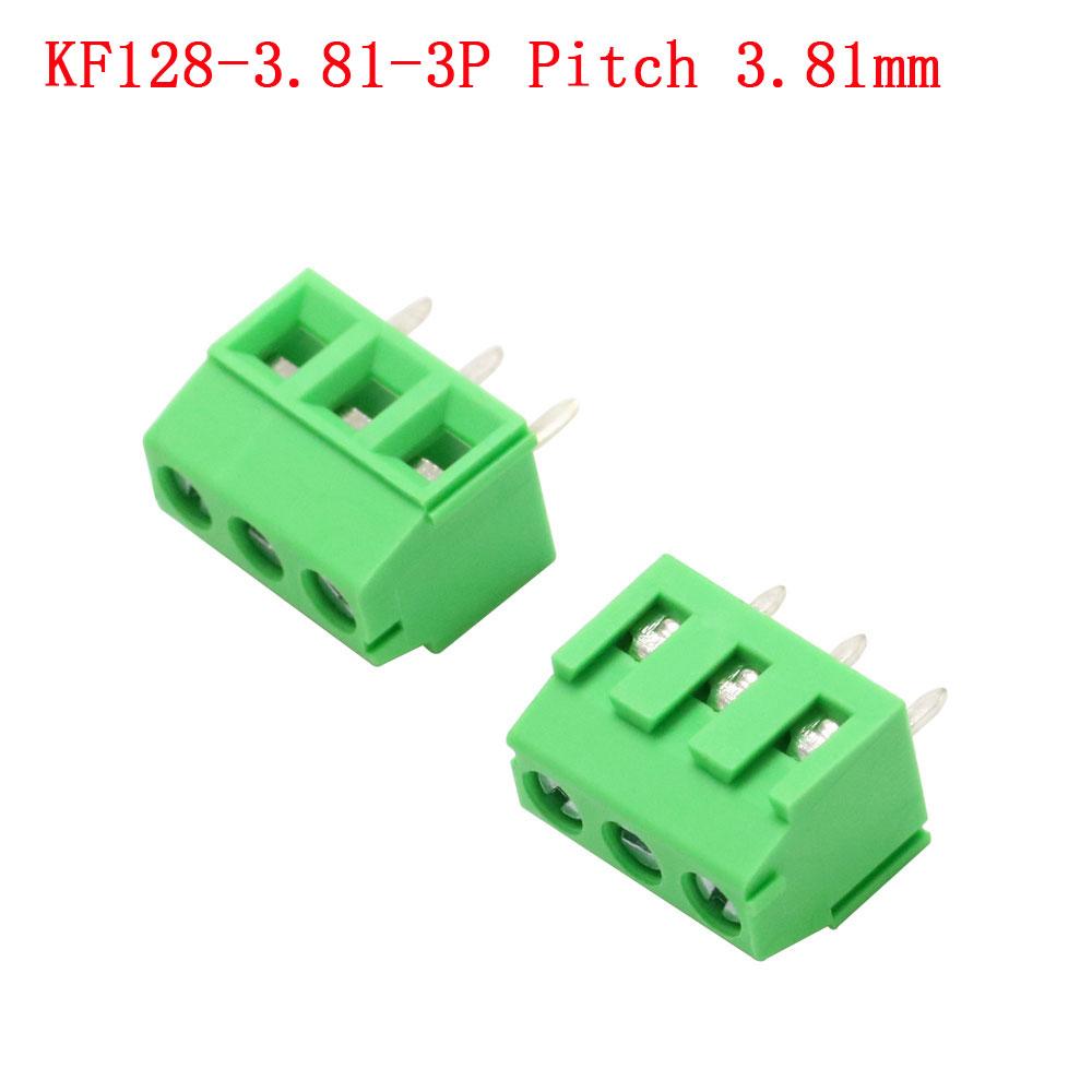 KF103/126/128/301/350/396-2Pin/3Pin 2.54/3.5/3.81/3.96/5.0/7.5mm Промежуточный блок Сращивание клеммы Винтовой тип PCB Винтовая клемма