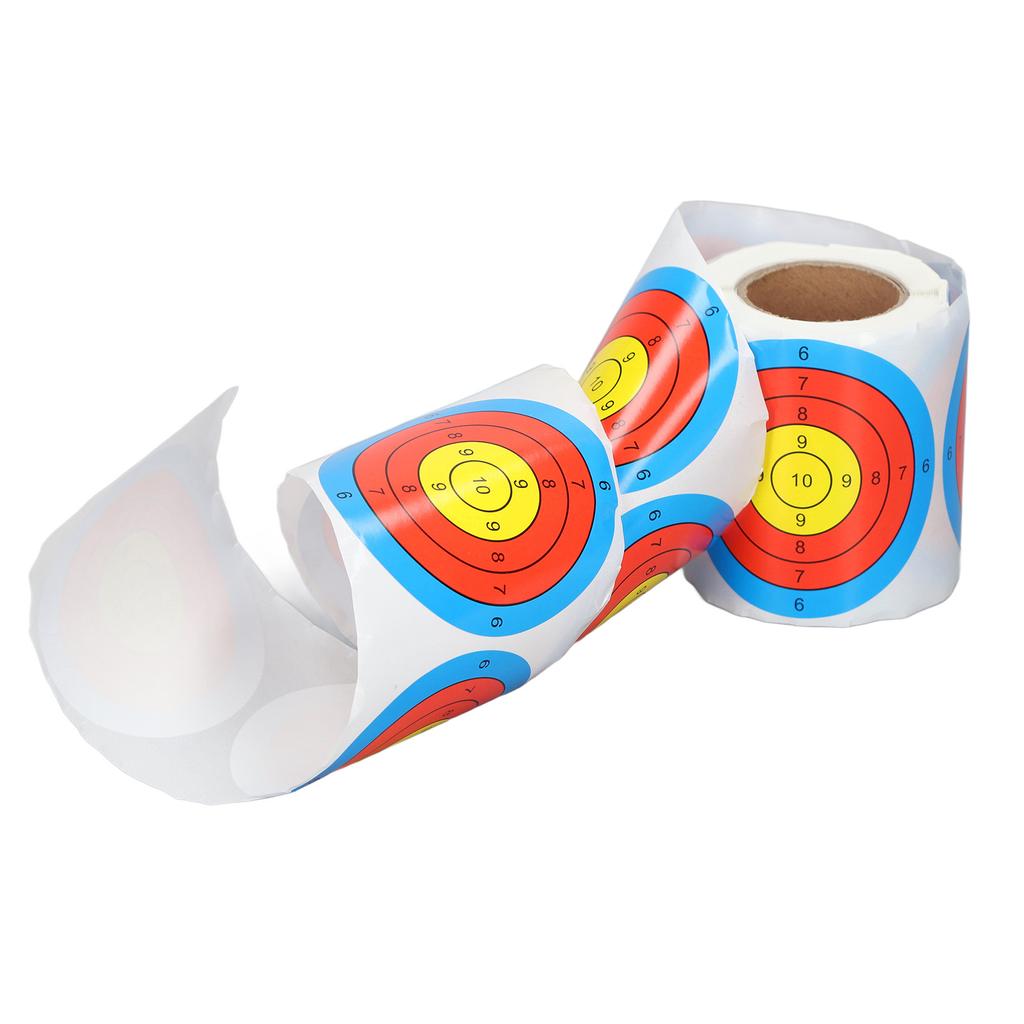 3 Inches Self Adhesive Target Stickers 200 Sheets Shooting Splatter Target Stickers Roll for Archery Training