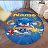 Custom Name Sonic Printed Round Rug Carpet Chair Rug Area Rug Entryway Doormats,for Office Chair Living Room Bedroom Kitchen Room.