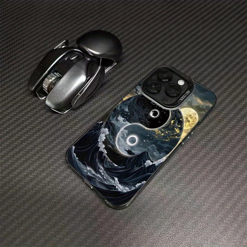 Чехол для телефона с картиной в стиле Инь-Ян Тайцзи, подходит для iPhone 16 15 14 13 12 11 Pro/ Max/Plus, противоударная задняя крышка