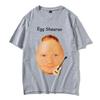 Egg Ed Sheeran Funny Meme T-shirt for Men and Women, Fashionable and Casual, Oversized Cotton Round-neck Short-sleeved