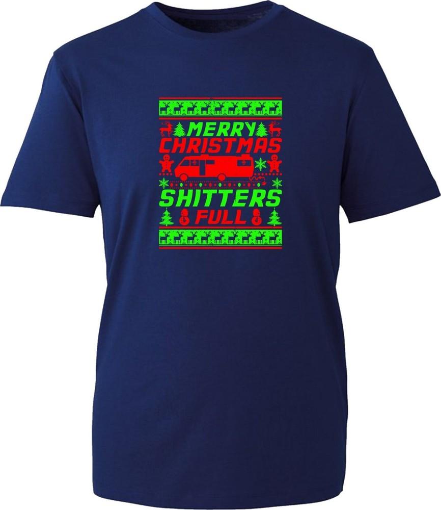 Merry Christmas Shitters Full TShirt Christmas Movie Xmas Vacation Party Top