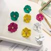 Классические милые девушки женщины цветочные милые модные аксессуары серьги-гвоздики ювелирные изделия