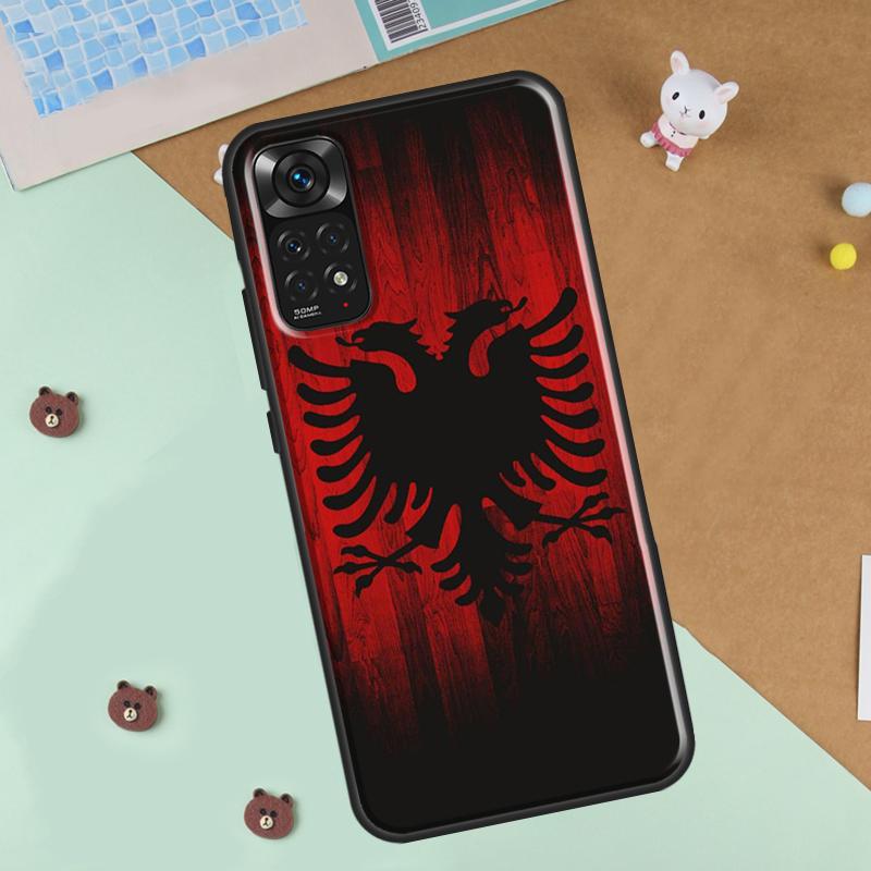 Албания Албанский Флаг Арт Чехол для Телефона Для Xiaomi Redmi Note 12 8 9 10 11 Pro 8T 9S 10S 11S 12S 10A 9C 10C 12C