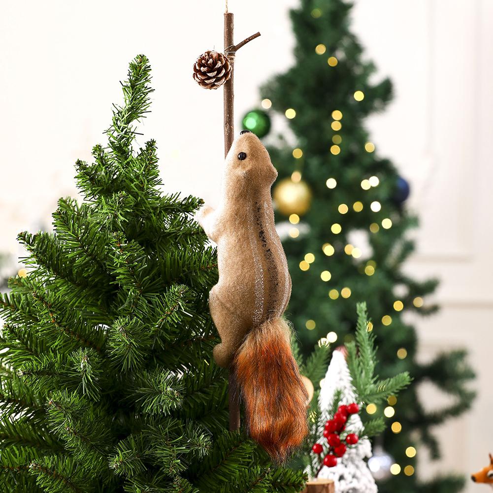 Animal Tree Decorations Squirrel Christmas Ornaments Intricate Painted Details