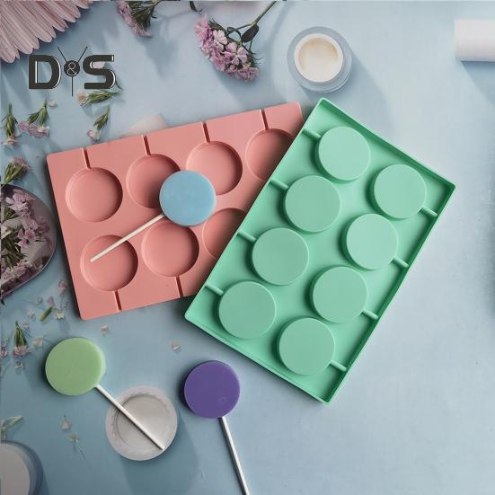 Форма для леденцов с антипригарным покрытием, домашний силикон, 8 полостей, круглая форма, кухонные аксессуары
