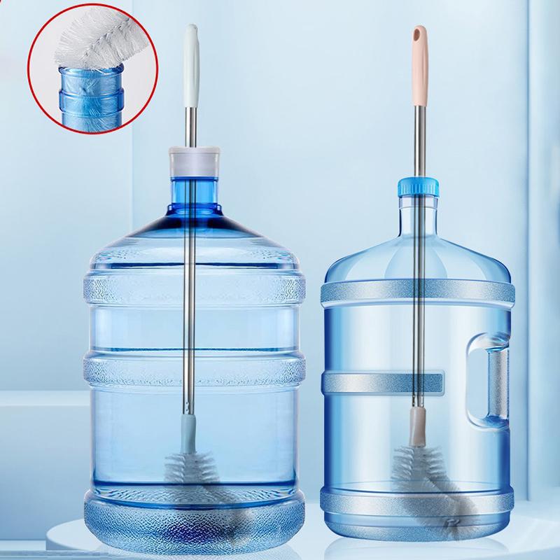 Бытовая щетка для мытья ведра со стержнем из нержавеющей стали, пластиковый диспенсер для воды, щетка для очистки ведра, гаджеты для чистки