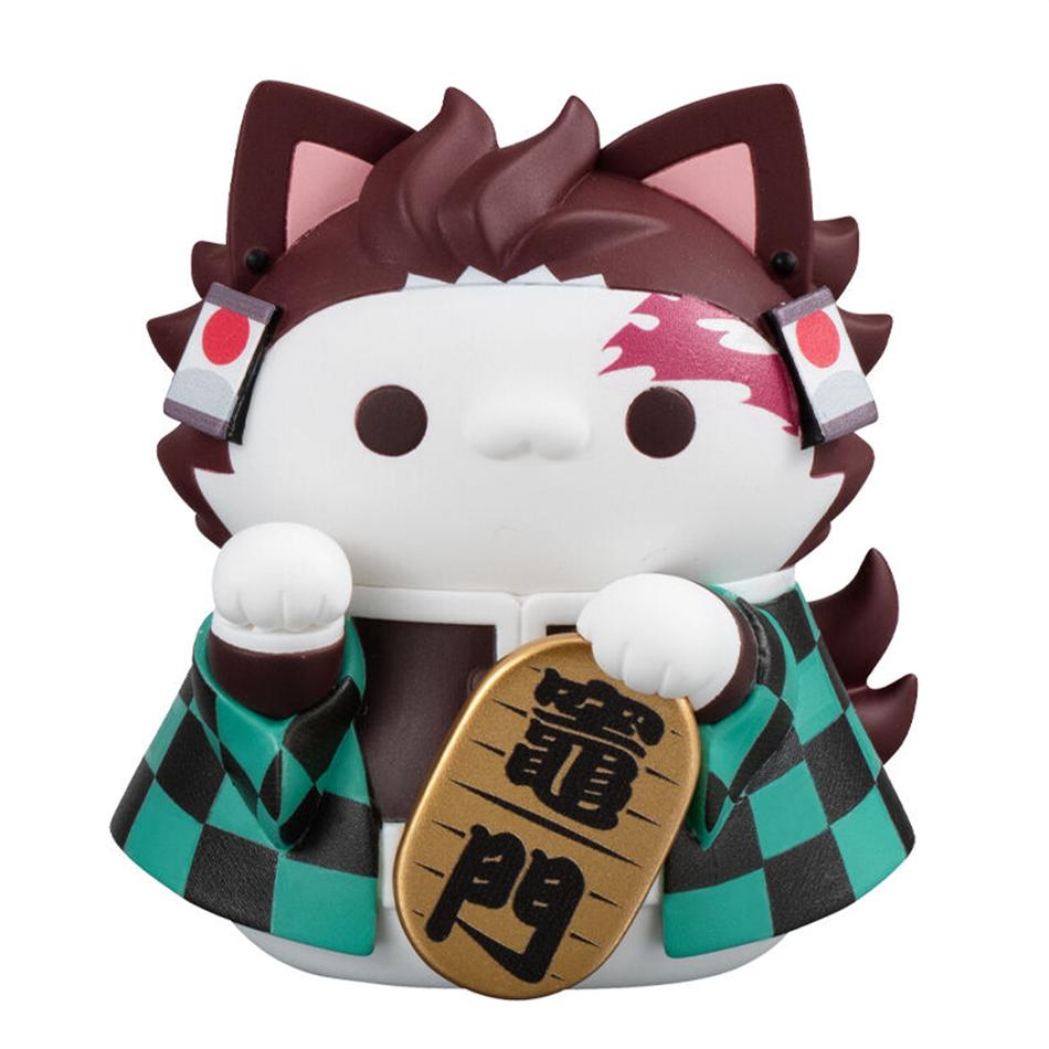 Фигурка Игрушка Клинок Рассекающий Демонов Аниме Kimetsu no Yaiba Q Версия Счастливая Кошка Танджиро Незуко Иноске Зеницу ПВХ Фигурка Модель Кукла Подарки