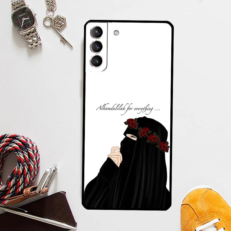 Исламский мусульманский чехол для девочек-хиджаби для Samsung Galaxy S24 S23 S22 Ultra Note 20 10 S8 S9 S10 Plus S20 FE S21 FE