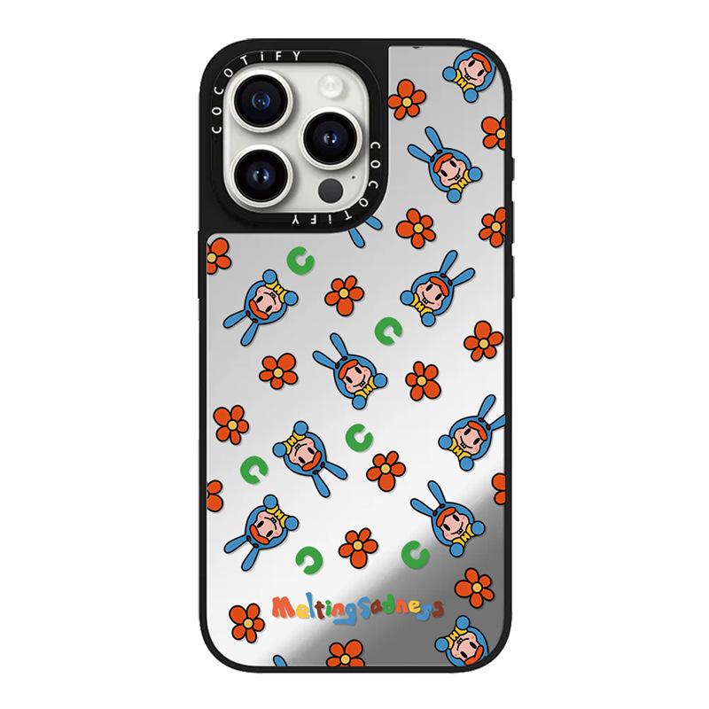 Цветочный мир Кролик для IPhone15promax для Apple 16/14/13 Художник Трендовое зеркало 12