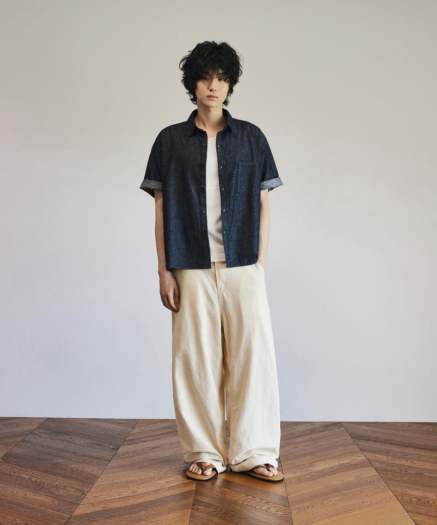 SIGNATURE Summer Wide Curved Linen-Like Pants [2 Colors]