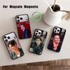Чехол для телефона Man-D-Damiano David для iPhone 17, 16, 15, 14, 13, 12, 11 Plus, Pro, Магнитный с беспроводной зарядкой MagSafe