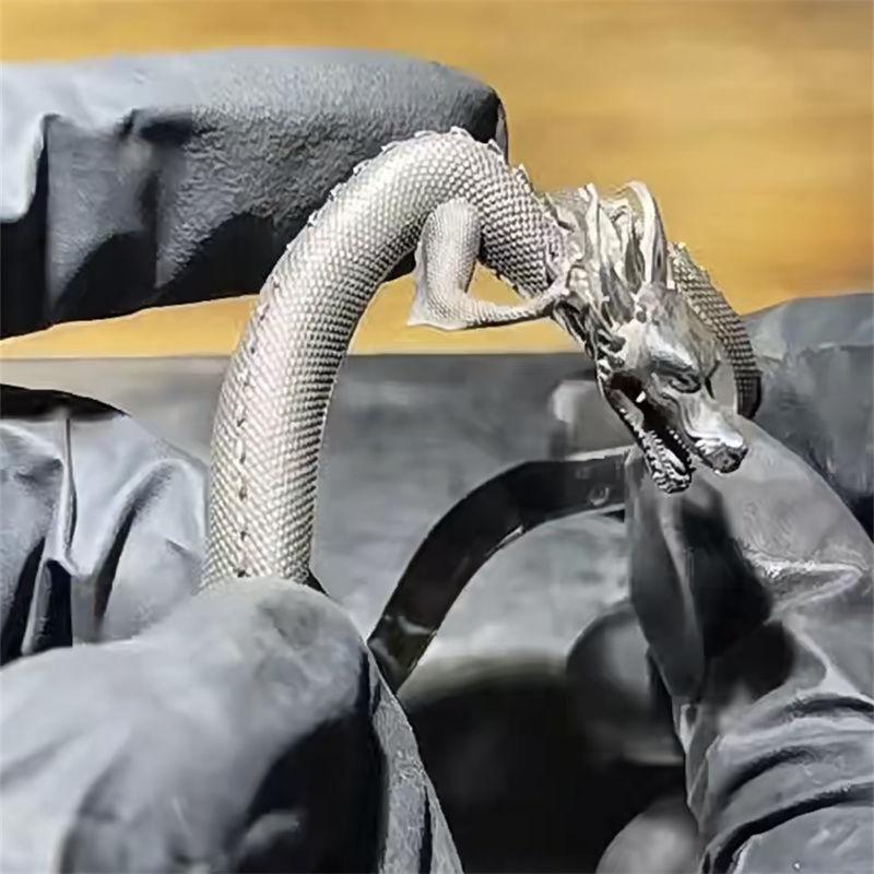 Браслет Ретро Личность Ниша Властный Высокий Смысл Зодиак Дракон Открывающийся Регулируемый Браслет