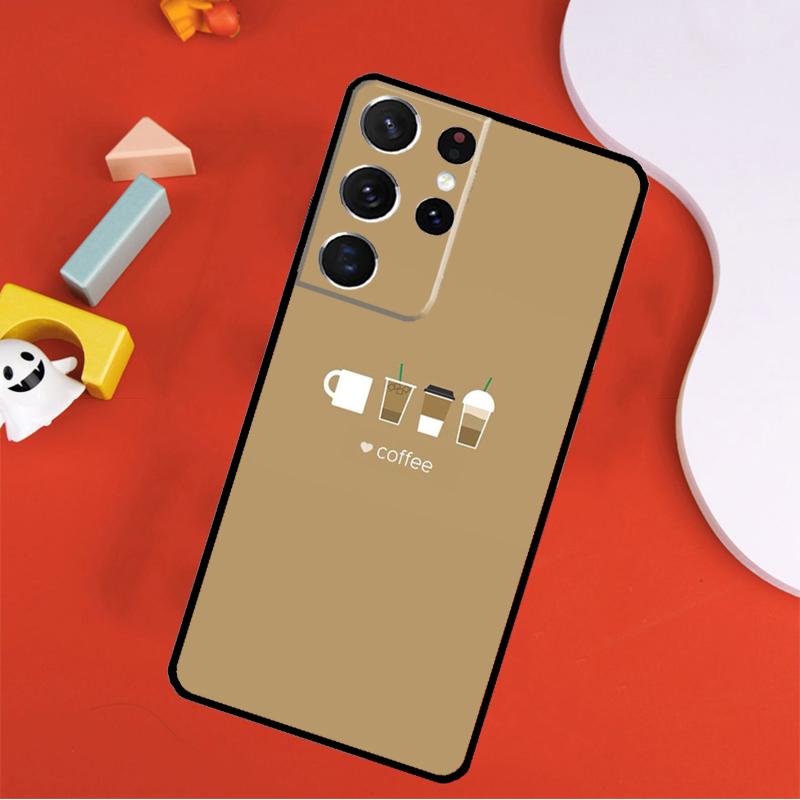 Чехол для телефона 'frist coffee' для Samsung Galaxy S25 Ultra S24 Ultra S9 S10 S20 S21 S22 S23 Plus S24 FE