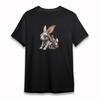 Women's Oversize T-Shirt Steampunk Rabbit With Colored Goggles 100% Cotton Tee