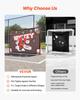 Street Hockey Goalie Shooting Target, Shooter Tutor Ice Hockey Goal Practice Target, Tear-proof Premium Net with 11 Holes, Easy Attach Targets,