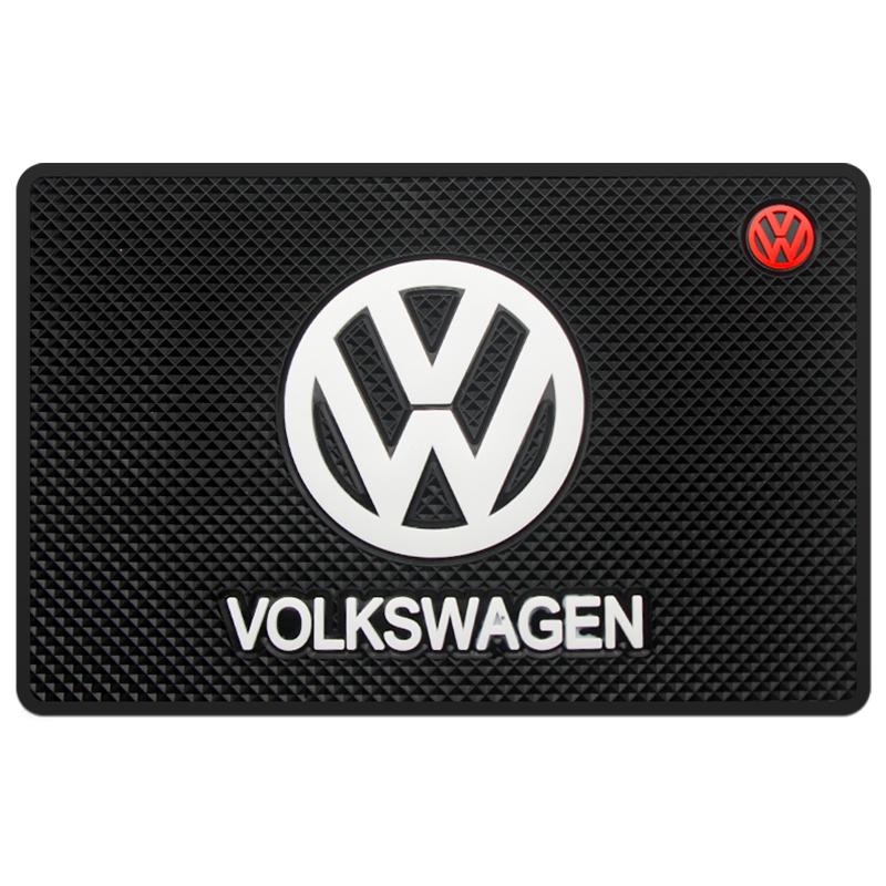 1Pc Car Dashboard Anti Slip Mats Phone Silicone Pad Auto Accessories For VW GTI Polo Golf Tiguan Passat Arteon Touareg CC Taigo zr1
