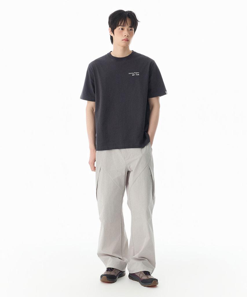 NOT ONLY FOR TODAY Vintage Poster Short Sleeve T-Shirt [Dark Gray]