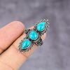 Santa Rosa Turquoise Handmade 925 Sterling Silver Jewelry Ring Size 8 H0q76