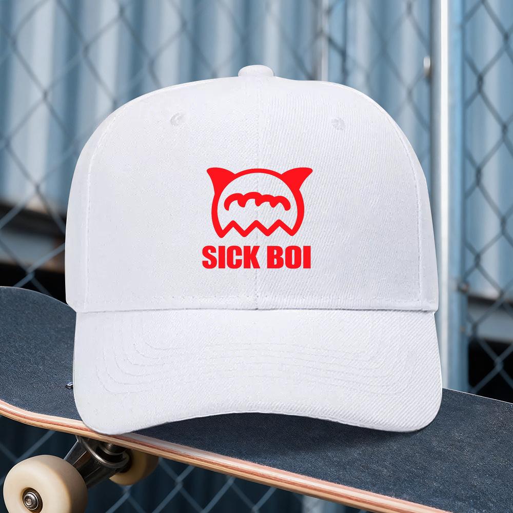 cmSICK BOI Printed Adjustable Beanie Unisex Outdoor Sport Style an Ideal Gift for Weddings Parties and Birthdays a