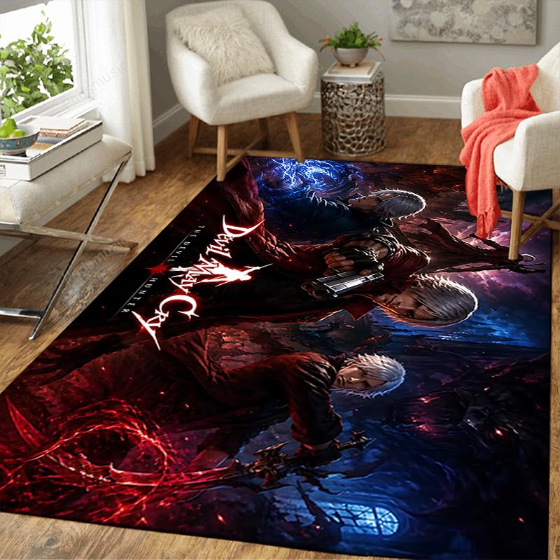 1Pc Devil May Cry Dante'S Inferno Rug, Office Carpet Indoor Outdoor Doormat, Non-Slip, Comfortable, Living, Christmas Halloween, Xmas Gift S122