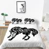 2023 New Style Comforter Cover Set Cool Duvet Covers Highend 3D Wolf Printed Polyester Bedding Cover Set Fashionable Bedclothes