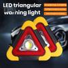 Car Emergency Breakdown Warning Triangle Red Reflective Safety Hazard Lamp Vehicle Tripod Stop Logo LED Light