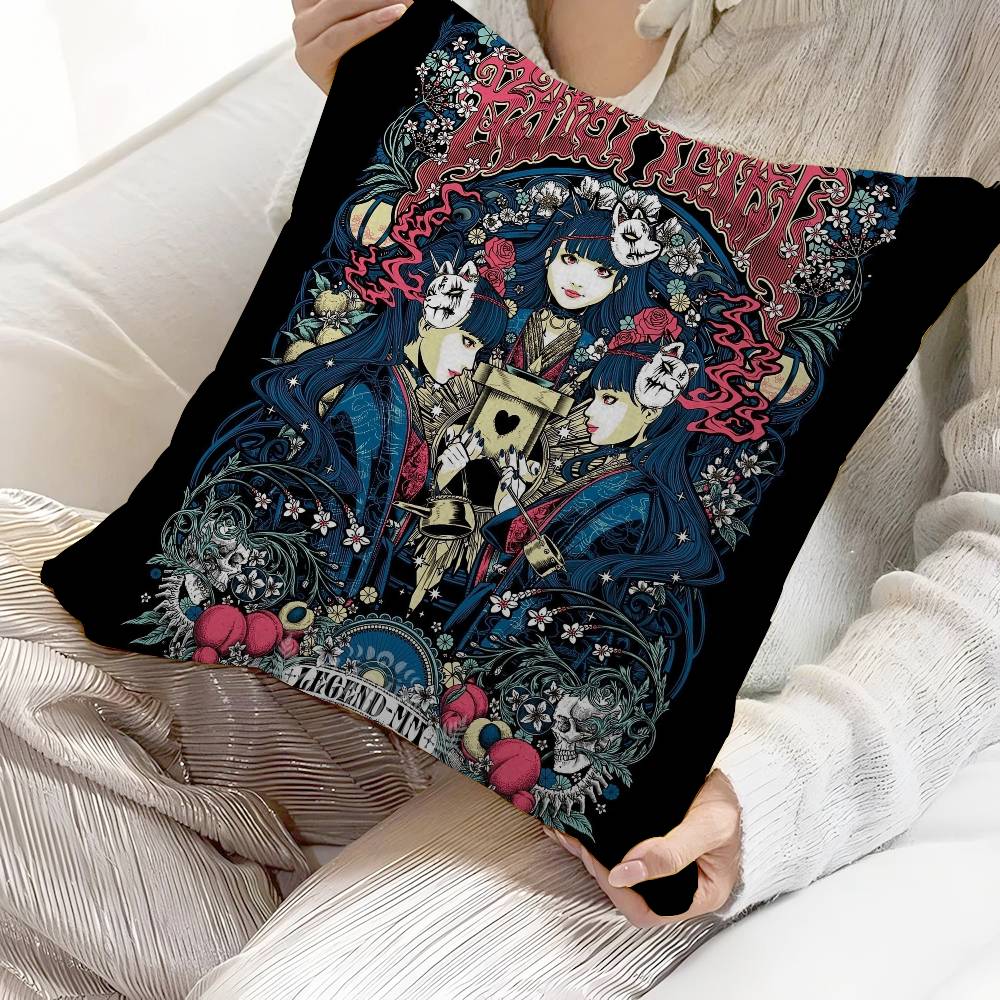 Japanese Band B-Babymetal Tinplate Cushion Cover Decorative Pillow Sofa Home Decor Case Pillow Cases
