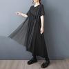 Xitao Сетчатое лоскутное свободное женское платье ZMY1359