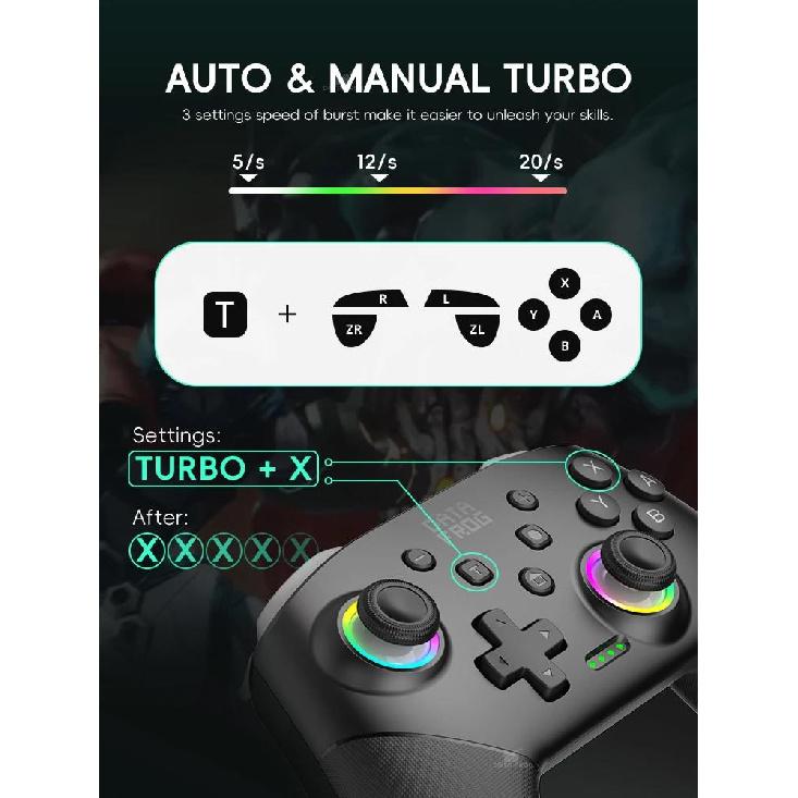 DATA FROG Wireless Game Controller for Switch / OLED / Lite / Switch 2 Console Programmable Joystick Gamepad for PC 1
