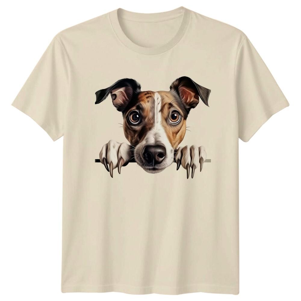 Cute Dog Peek A Boo Pet Animal Lover Graphic TShirt