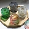 Многоцветная стеклянная банка для хранения с кристаллами, Стеклянная банка для конфет с крышкой, Контейнер-подсвечник для ароматерапии, Украшение для туалетного столика в доме
