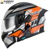 Kuqibao Anti Fog Dual Lens Open Face Helmet Мотоциклетный шлем Bluetooth с длительным сроком службы и подсветкой