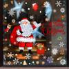 Christmas Home Atmosphere Decoration Stickers Children's Room Window Decals Store Window Large Static Glass Stickers