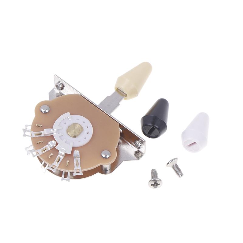 1Pc 3 Way 5 Way Electric Guitar Switch Metal Plastic Tips Switch With Screws Pickup Selector Electric Guitar Accessories