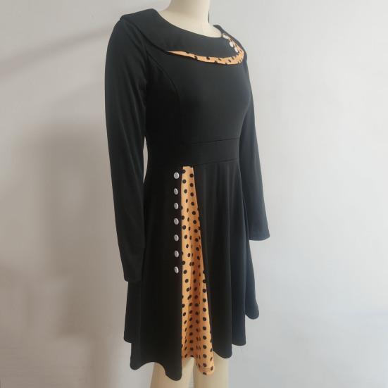 Платье трапециевидной формы с талией, мягкая модная повседневная одежда для девочек в стиле ретро, ​​праздничная уличная одежда