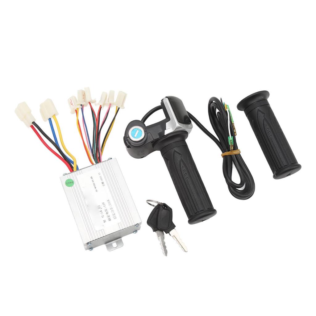 Controller Throttle Grip Set 12V500W Electric Speed Controller Display Throttle Rubber Grip with