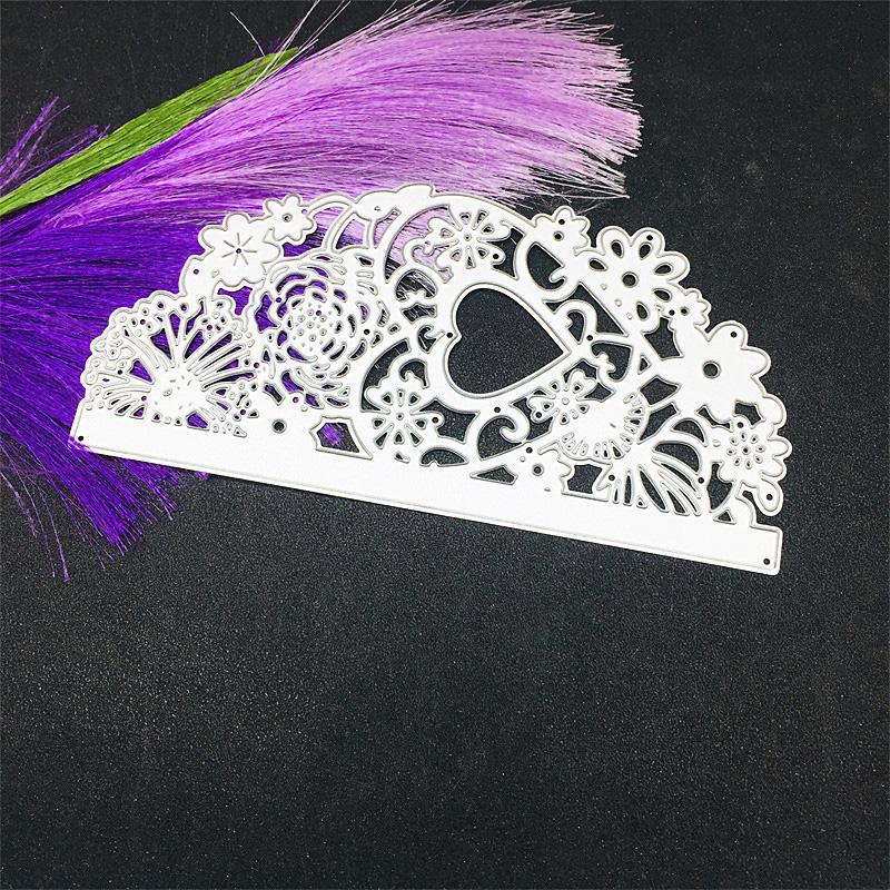 Кружевная карта любви, металлический трафарет, тиснение, вырубные штампы для Diy, скрапбукинг, бумажные штампы для тиснения карт, ремесленный декор