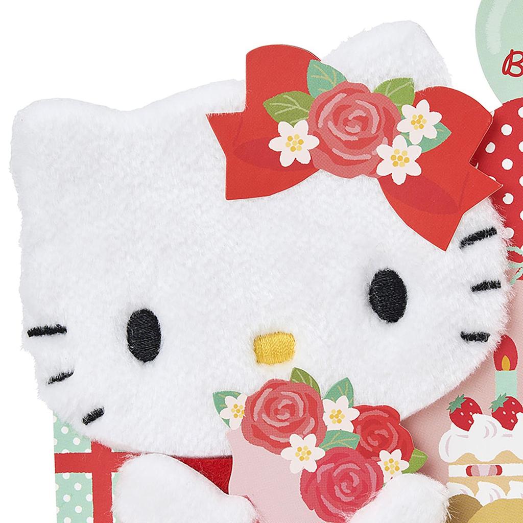 Sanrio Празднование дня рождения Световой Голосовой Привет Хелло Китти Пушистая Открытка с Сообщением 652547 (САНРИО) &