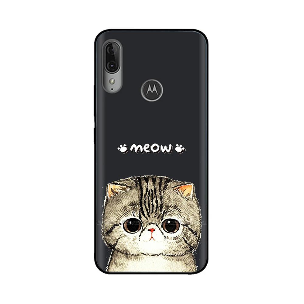Чехол для Moto E6 Plus Мягкая черная силиконовая задняя крышка телефона для Motorola Moto E6 Play E6s 2020 Чехол-крышка для MotoE6 Plus Coque Funda