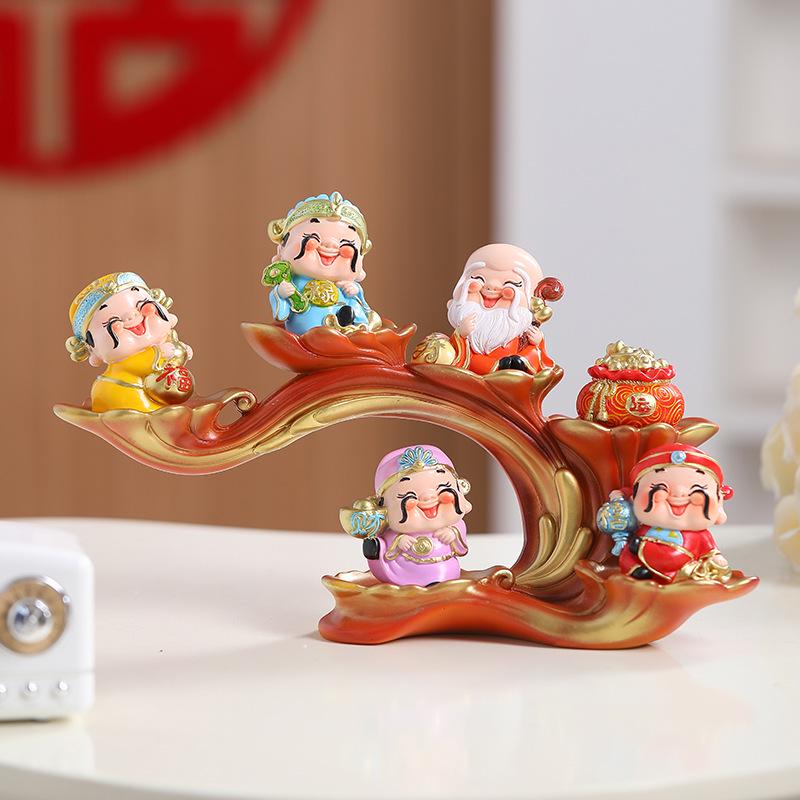 Фигурки Силе Вуфу Бога Богатства для украшения дома и офиса