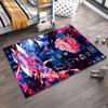 "Anime Character Rug with Dynamic Red and Blue Pattern Design" Suitable for use as an anti-slip for living room bedroom sofas