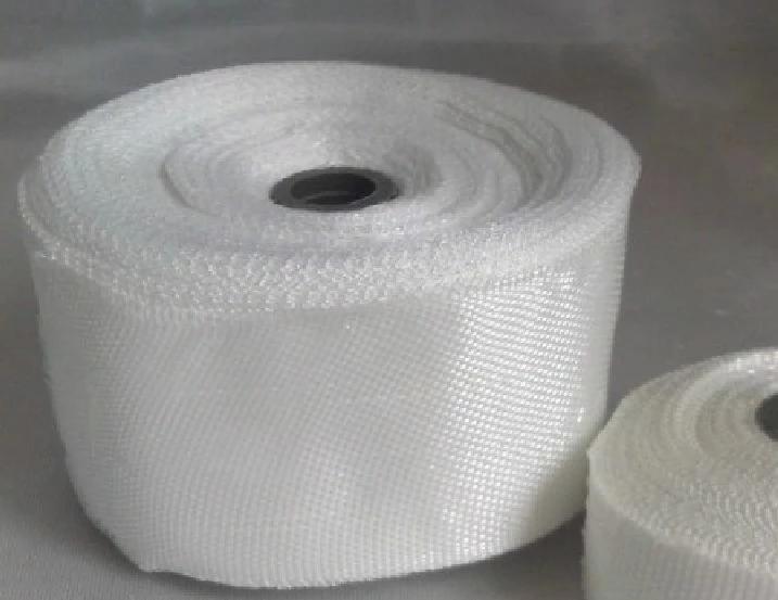 1 Rolls of White Fiberglass Cloth Tape, Fiberglass Plain Weave Seams, High Strength, High Temperature Resistance