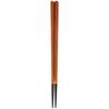 Fukui Craft Hexagonal Wood Grain Chopsticks, Shunkei Lacquer, 22.2cm [Dishwasher, Dryer, and Microwave Safe] ZA-028851