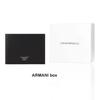 Emporio Armani Классический Короткий Складной Кошелек-Тройка из Полиэстера с Логотипом Орла Мужской кошелек Черный Y4R165-Y138E-81072