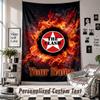 Wall Hanging Tapestry With Custom Name & Text, The Clash Decorative Tapestry For Bedroom
